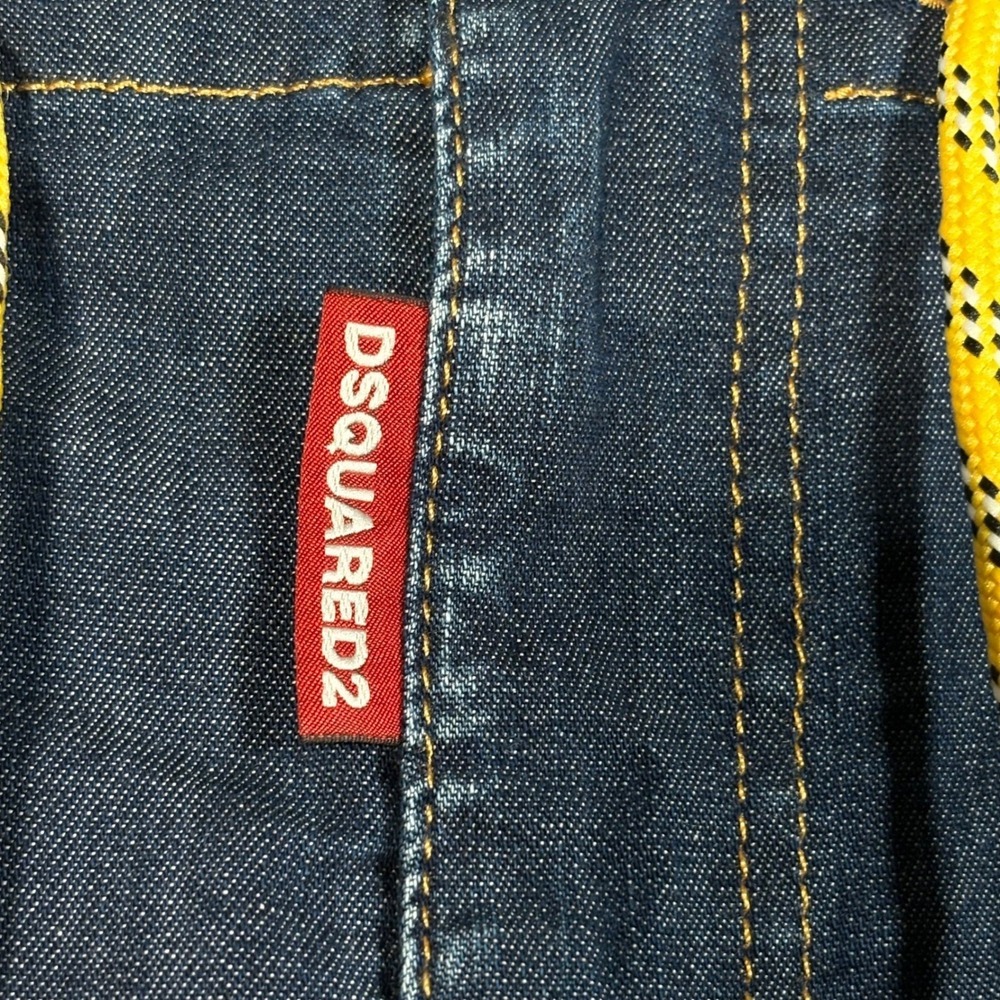 DSQUARED2 Denim Mini Skirt Women's Size 42 US 6 Dark Wash - Picture 5 of 16